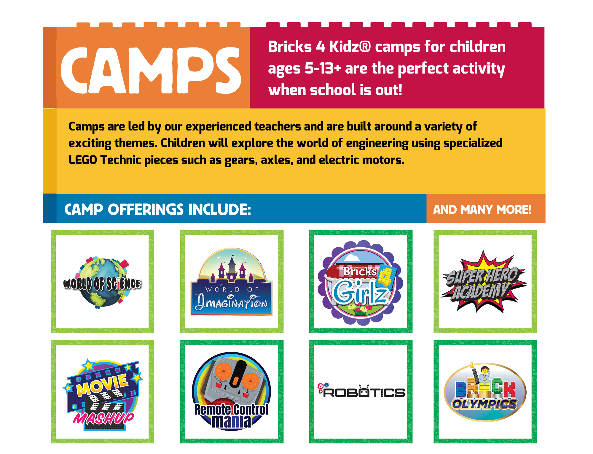 Camps Bricks 4 Kidz Virginia Midlothian Richmond - how to make a brick change colors on roblox with pictures
